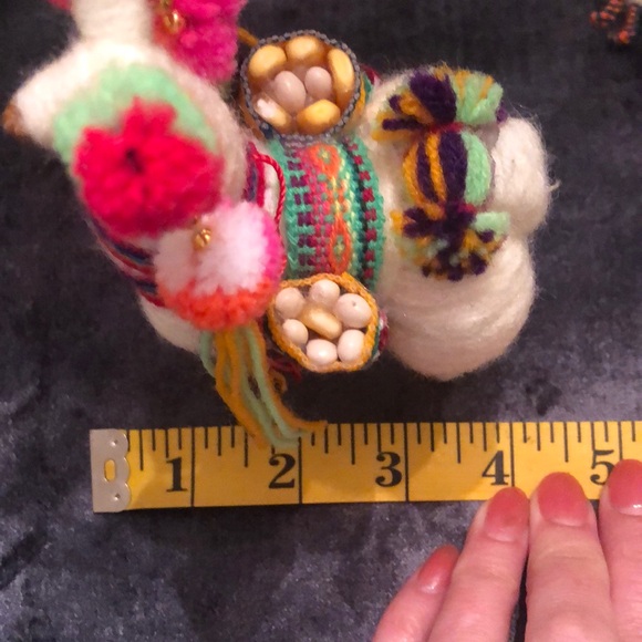 Colorful Wool Llama Figurines—lot of 2 - Picture 2 of 10